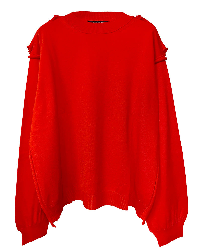 pullover c-neck long sleeves