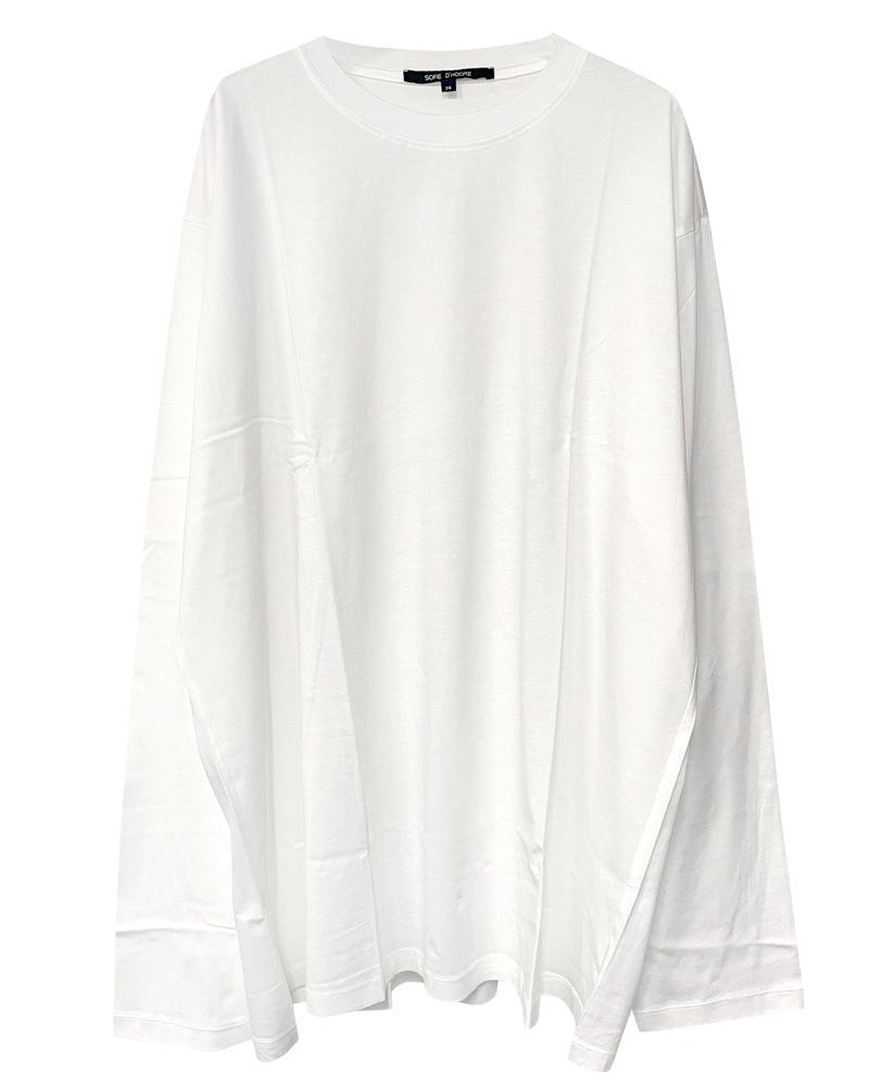 oversized t-shirt  c-neck long sleeves