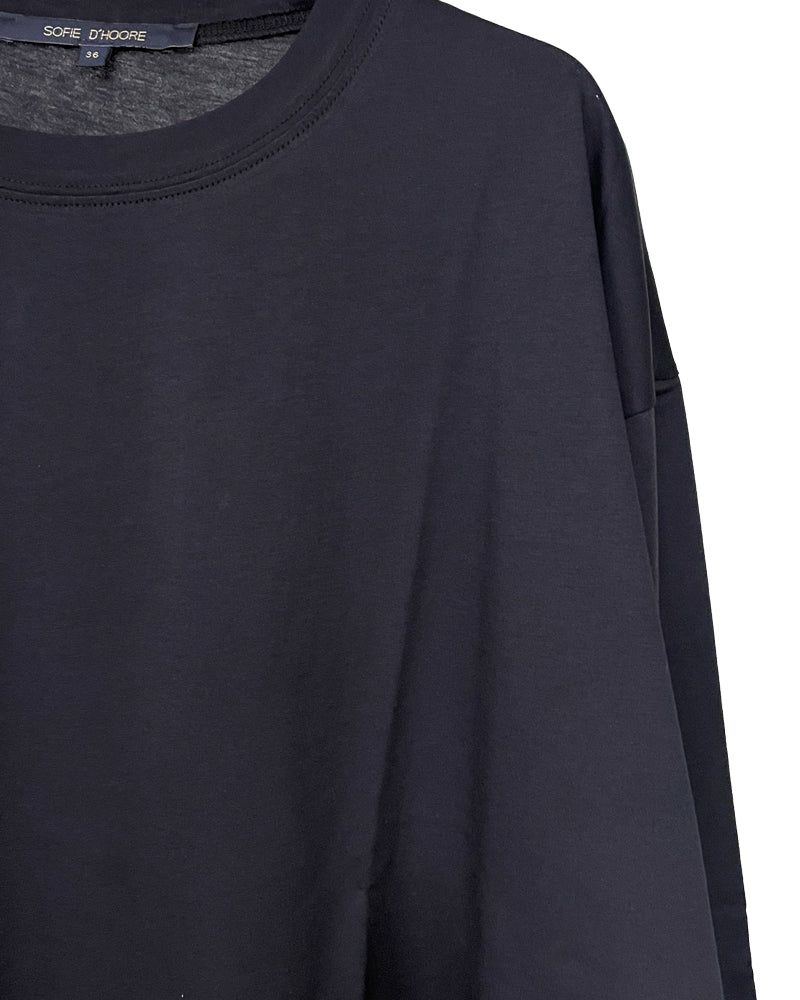 oversized t-shirt  c-neck long sleeves
