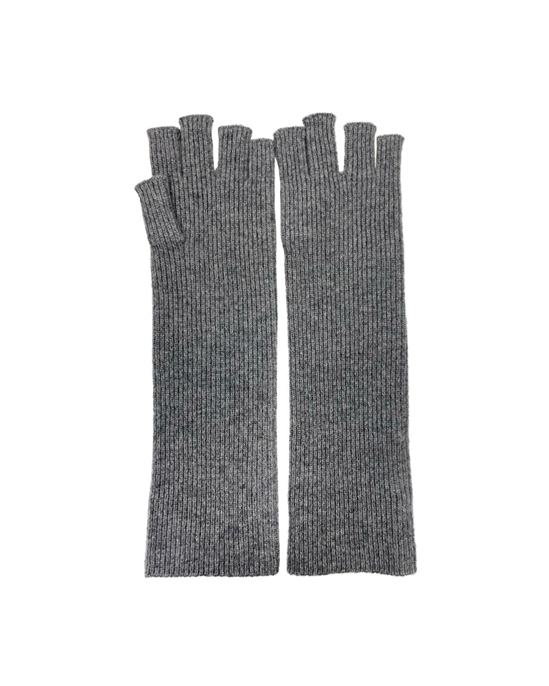 fingerless rib gloves