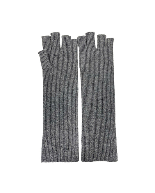 fingerless rib gloves