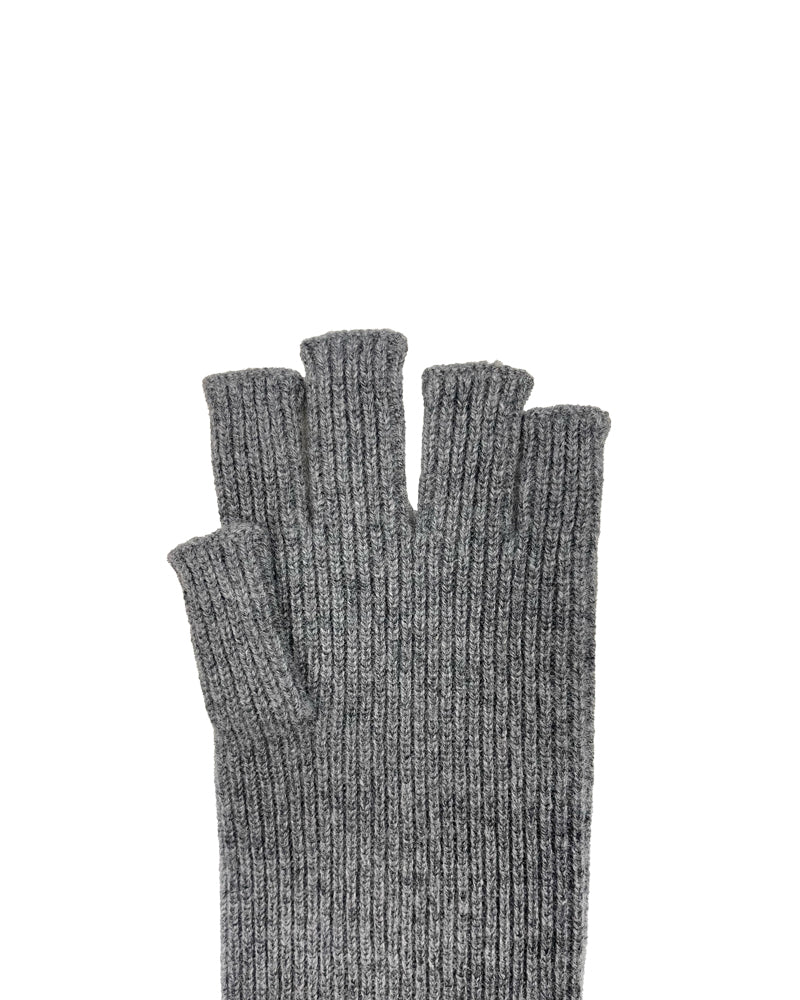 fingerless rib gloves