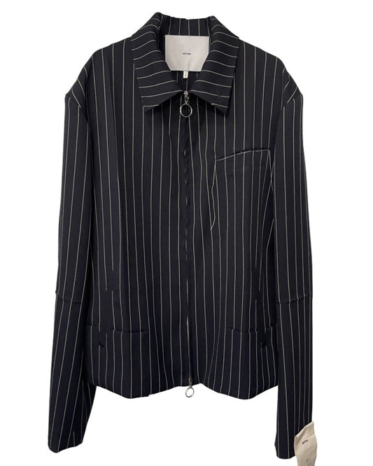 ORIGAMI BLOUSON JACKET PINSTRIPE