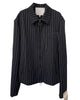 ORIGAMI BLOUSON JACKET PINSTRIPE