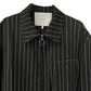 ORIGAMI BLOUSON JACKET PINSTRIPE