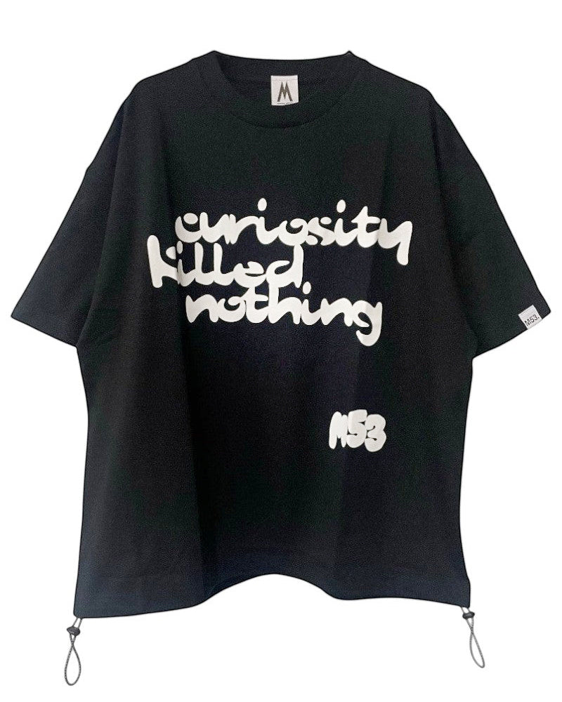 TAUPE DRAW CORD T-SHIRT