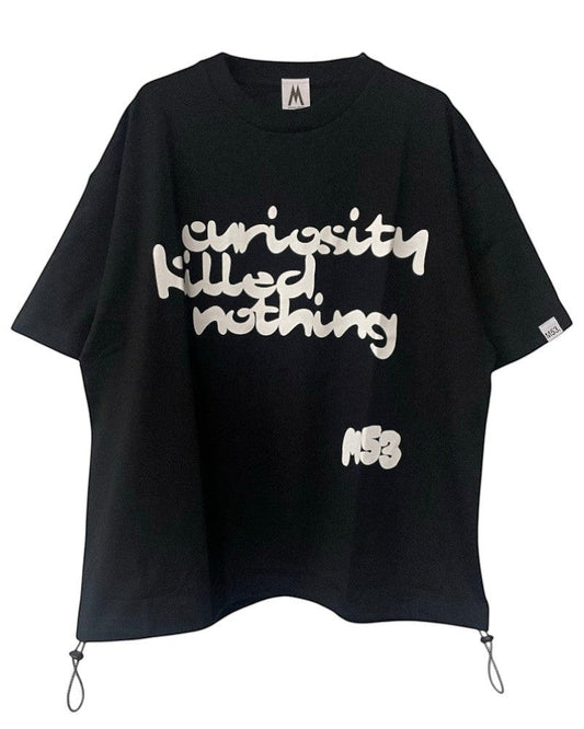 TAUPE DRAW CORD T-SHIRT