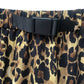 BELTED LEOPARD SKIRT