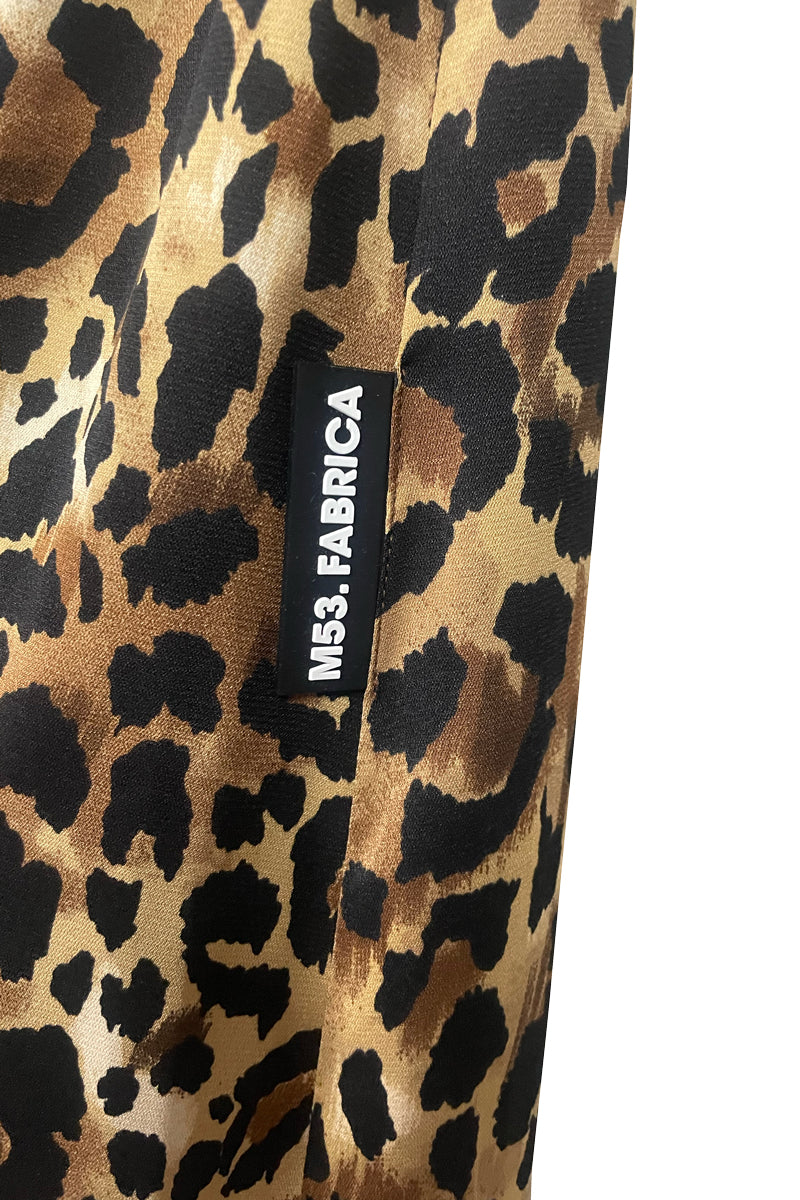 BELTED LEOPARD SKIRT