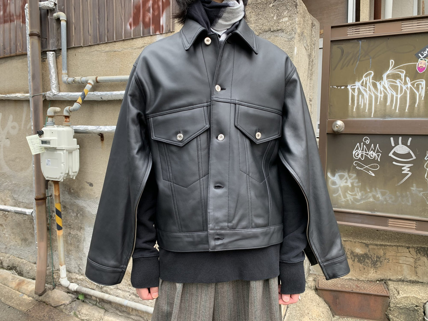 DENIM JACKET LEATHER【25AW】