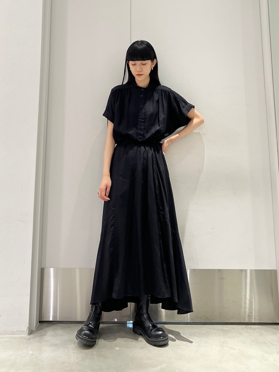 半袖ロングワンピース【24AW】