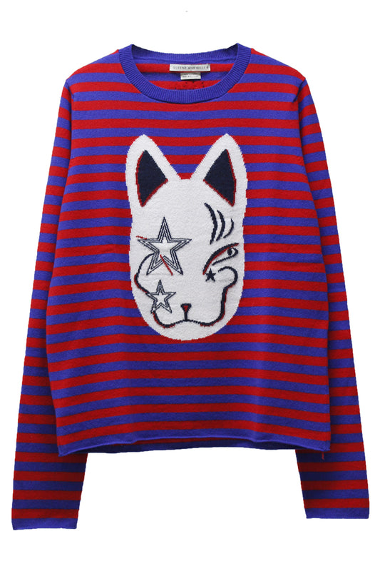 Lucky Cat ボーダーニット