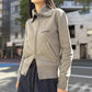 Fitted Zip Up Jacket Top