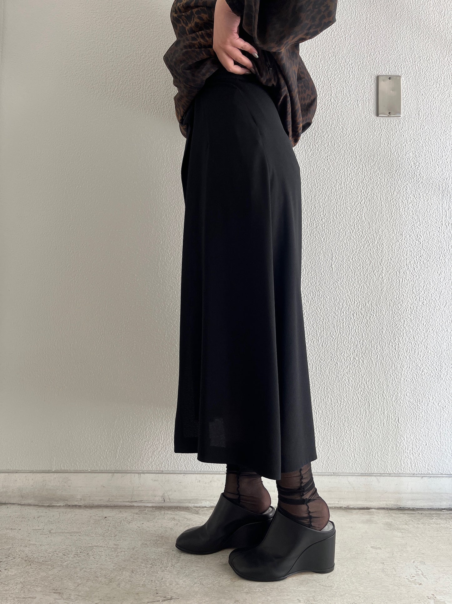 Draped Tailored Skirt【25AW】