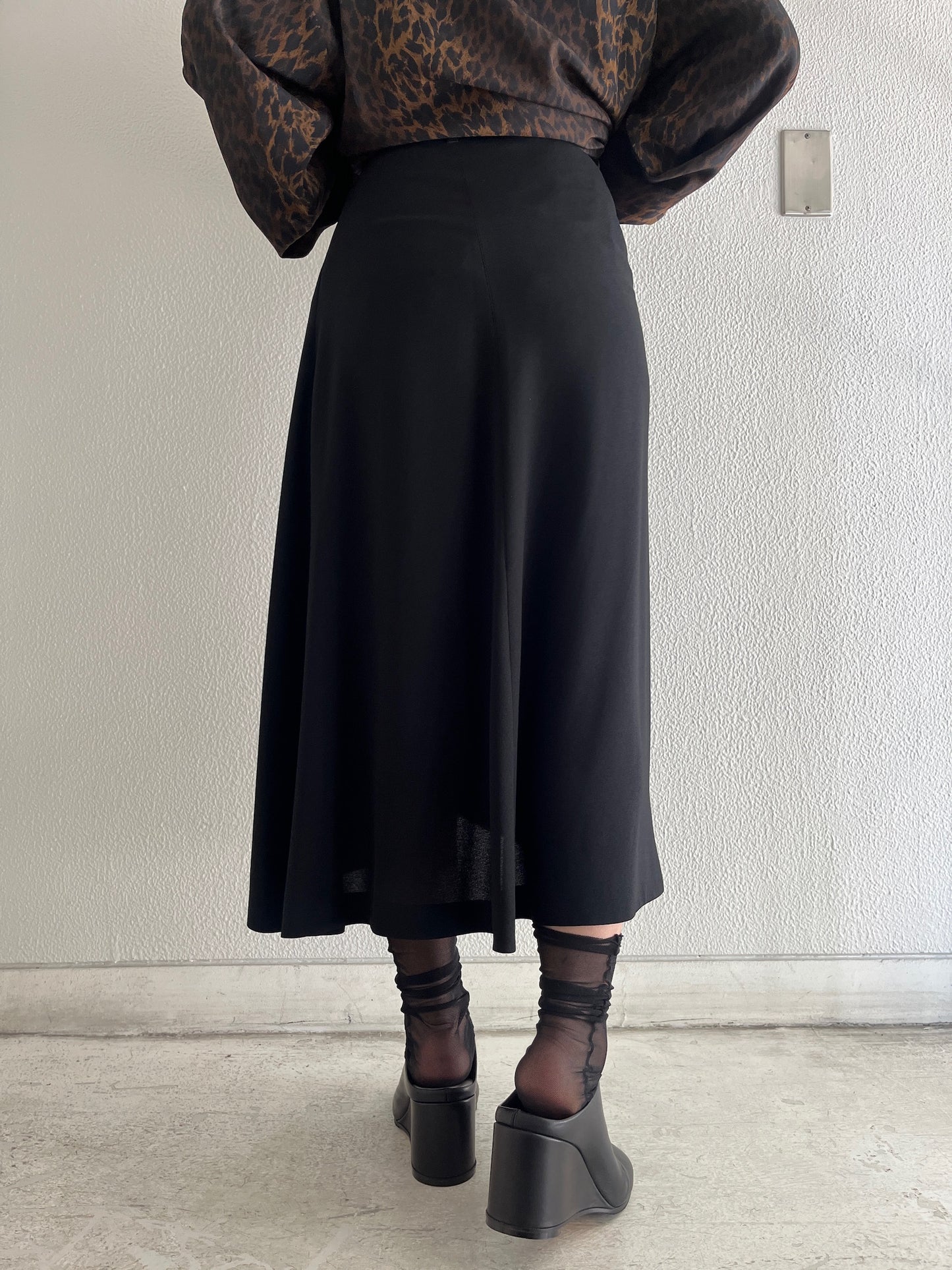 Draped Tailored Skirt【25AW】