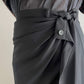 Draped Tailored Skirt【25AW】