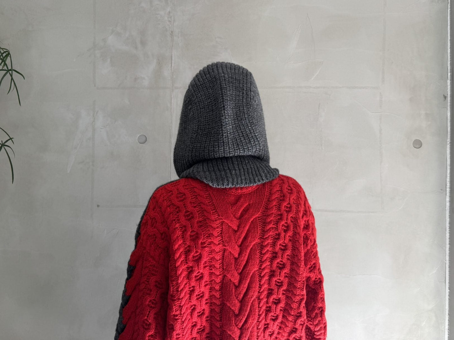 RIBED KNIT HOOD【25AW】