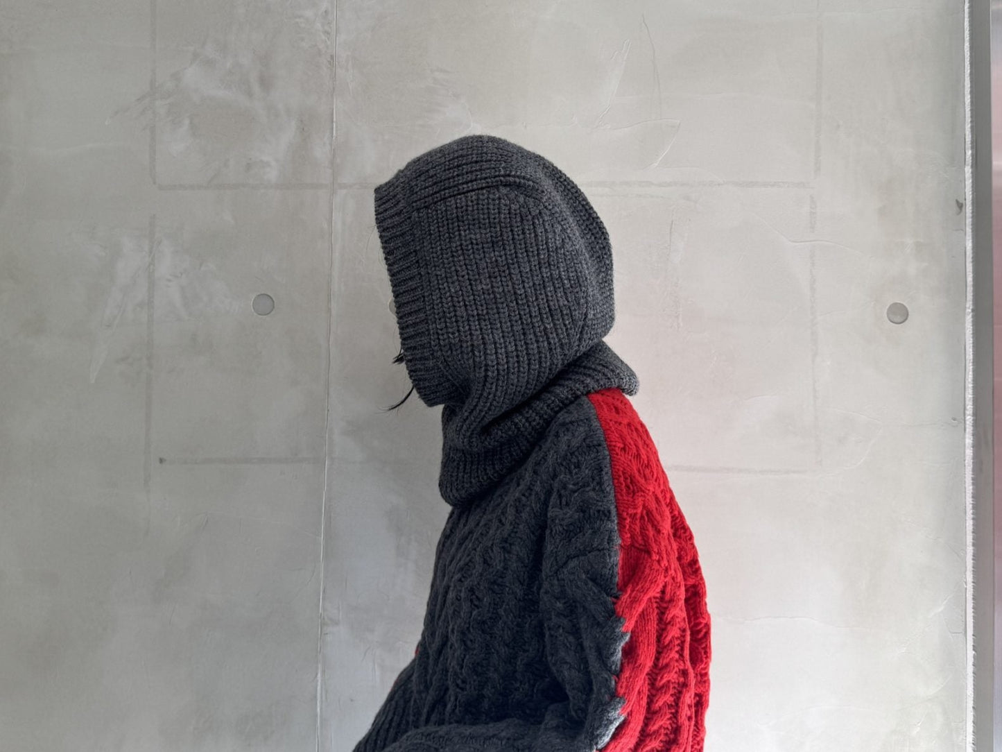 RIBED KNIT HOOD【25AW】