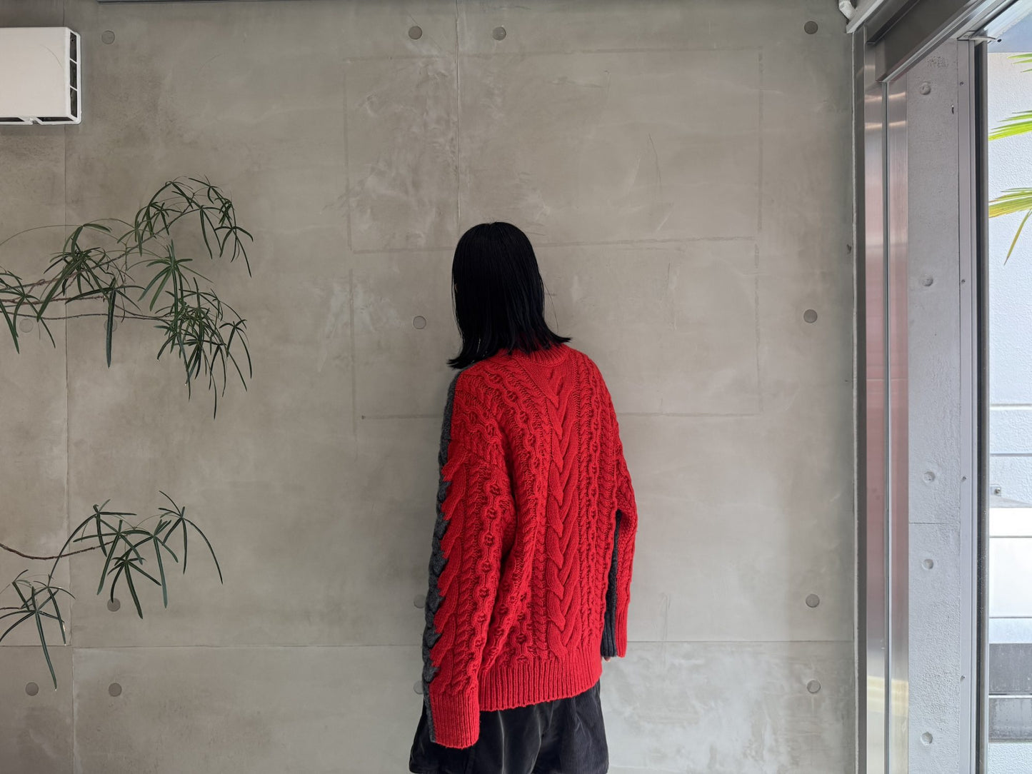 CABLE HIGH NECK KNIT【25AW】