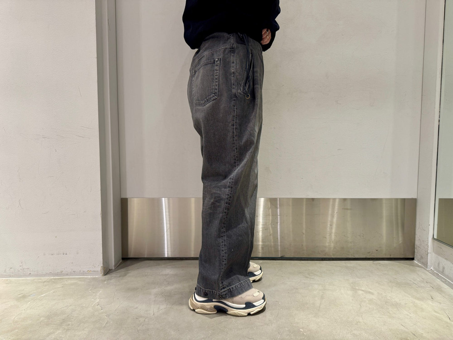WASHED DENIM NO-BRAINER PANTS【25AW】