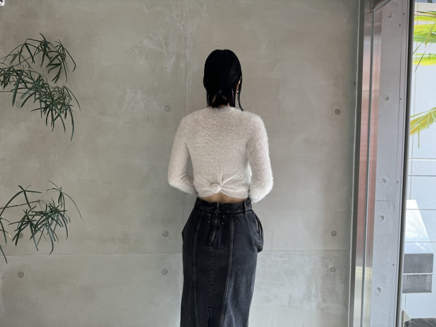 Knotted Shrunk Sweater【24AW】