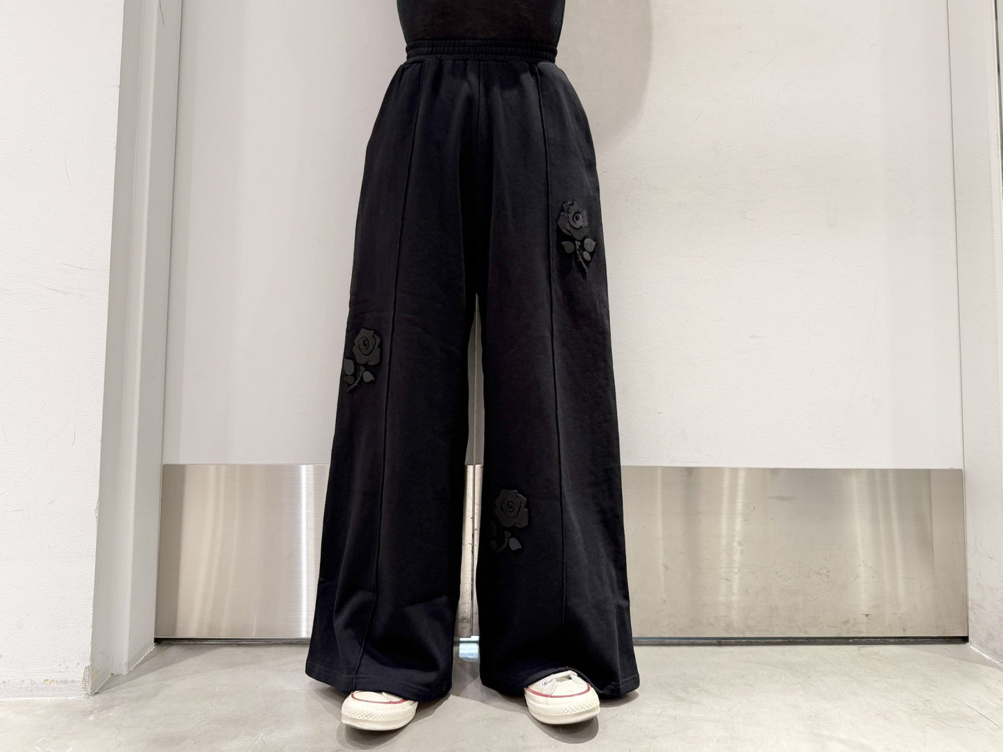 Flower Applique Jersey Pants【25AW】