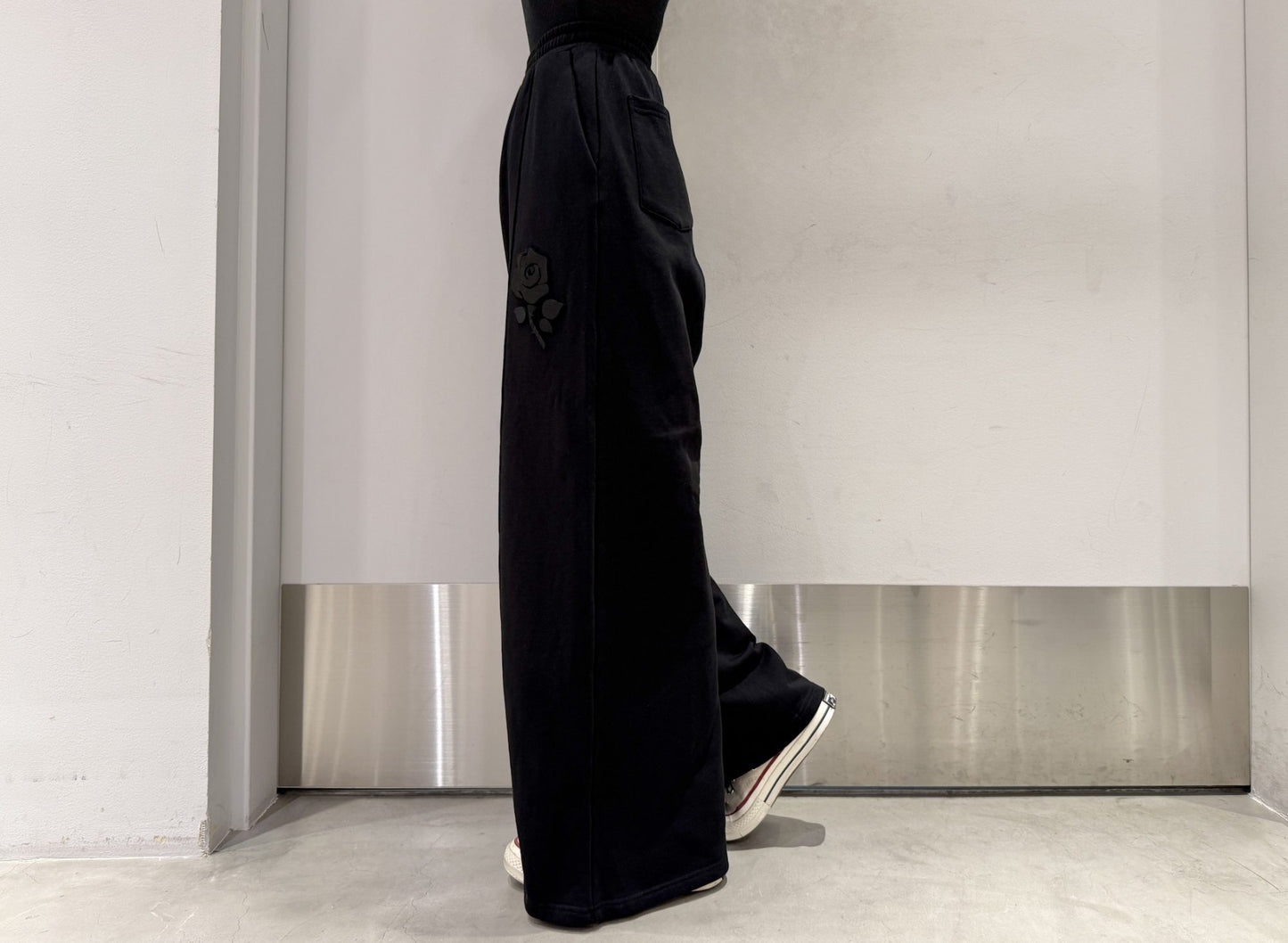 Flower Applique Jersey Pants【25AW】
