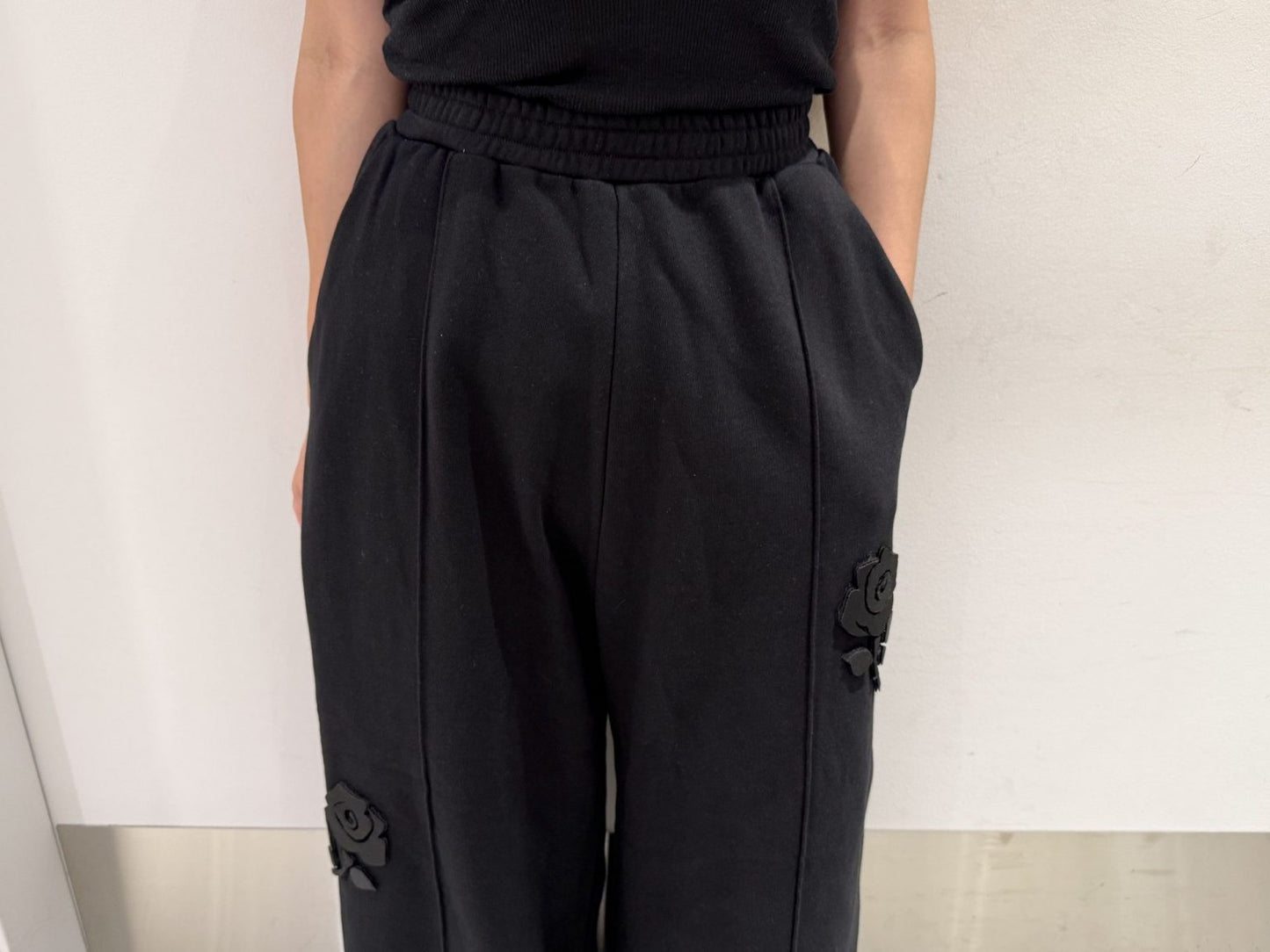 Flower Applique Jersey Pants【25AW】