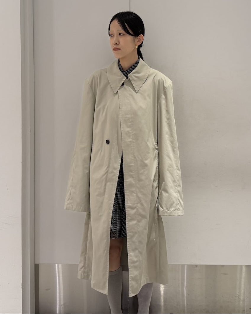 Wilted Collar Balmacaan Coat（UNISEX）
