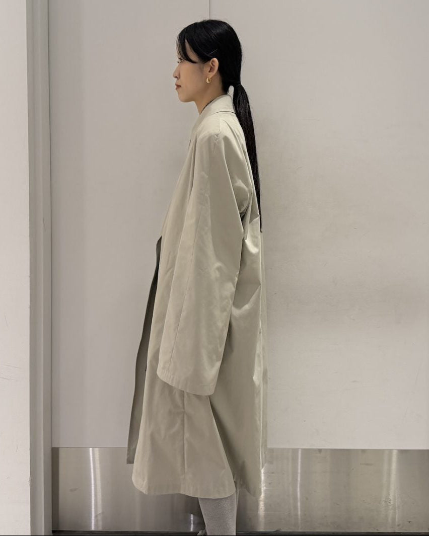 Wilted Collar Balmacaan Coat（UNISEX）