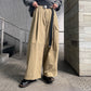 QUIET MILITARY BELTED PANTS【24AW】