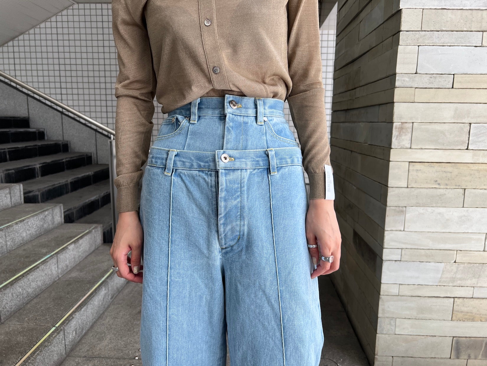 DOUBLE FLAP DETAILED DENIMパンツ｜rokh｜MOGGIE CO-OP – Moggie co 