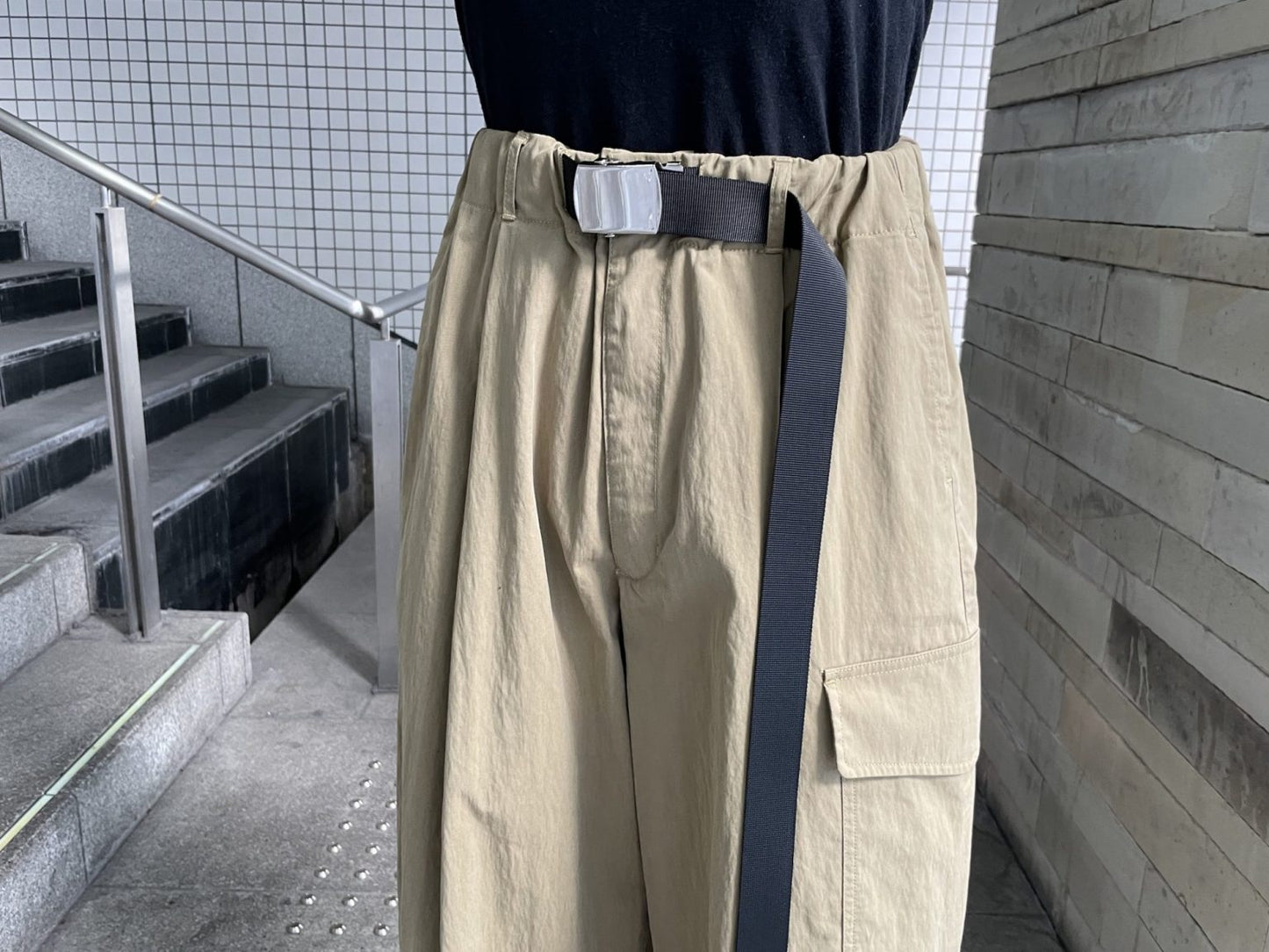 QUIET MILITARY BELTED PANTS【24AW】