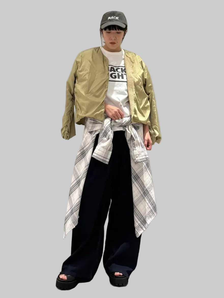 SILKY SHIRRING VOLUME BOMBER