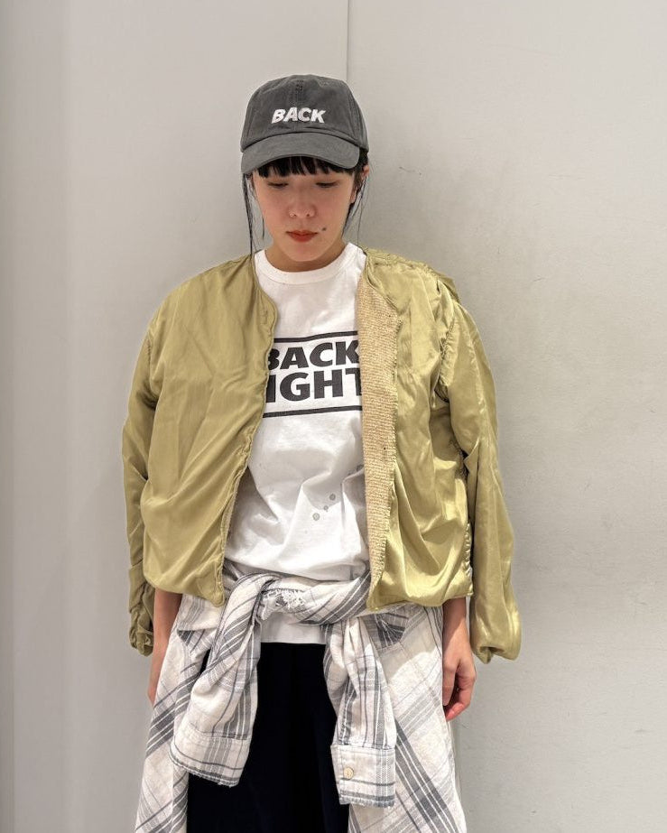 SILKY SHIRRING VOLUME BOMBER