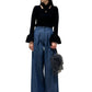 TUCK WIDE DENIM PANTS