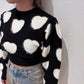 Heart Pattern Sweater【24AW】