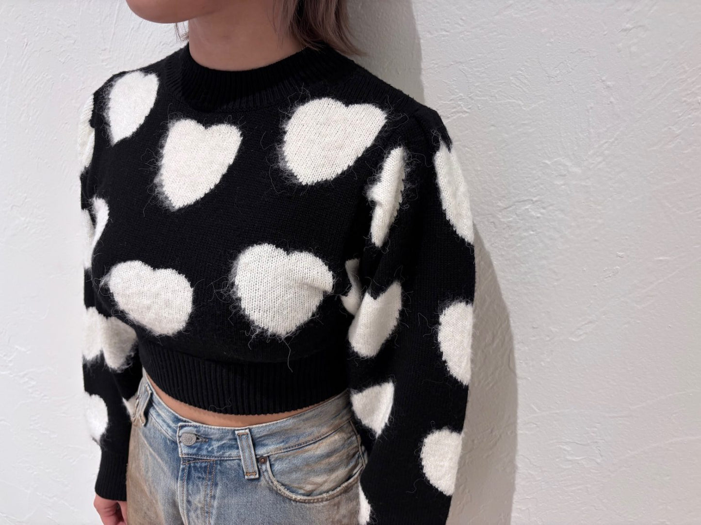 Heart Pattern Sweater【24AW】