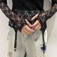 FLOWER LACE TURTLE TOP GARTER BELT【25SS】