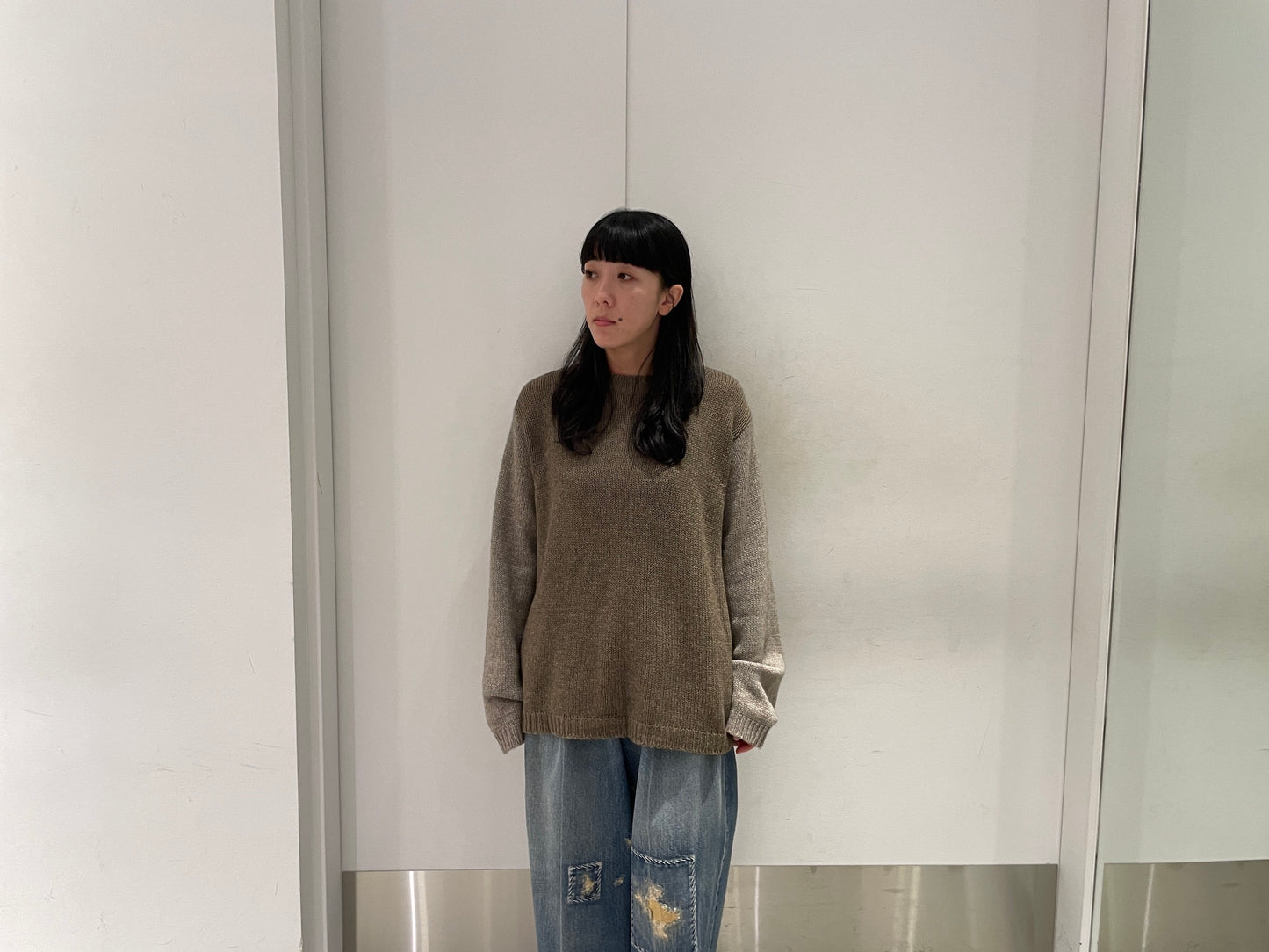 クルーネックマルチカラーニット【24AW】