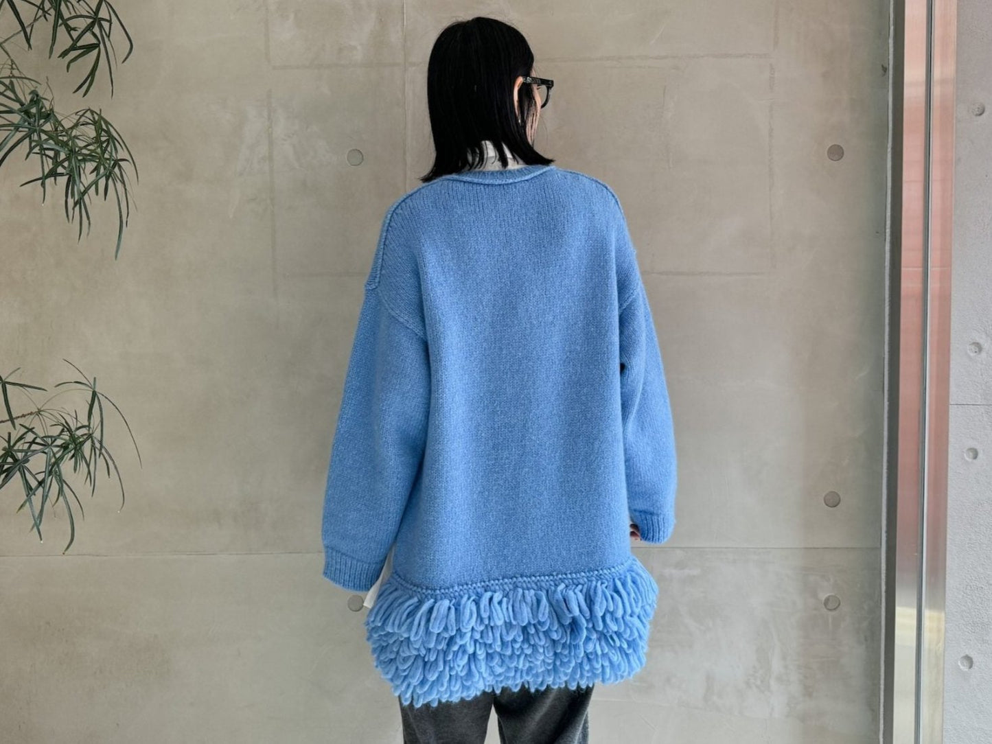 FRINGE DETAILED OVERSIZE JUMPER【24AW】