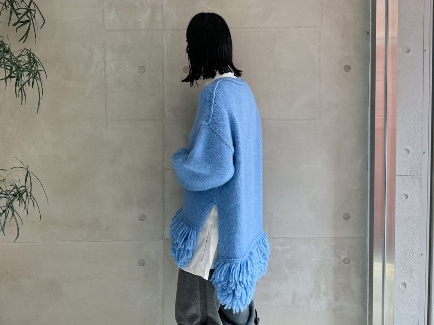 FRINGE DETAILED OVERSIZE JUMPER【24AW】