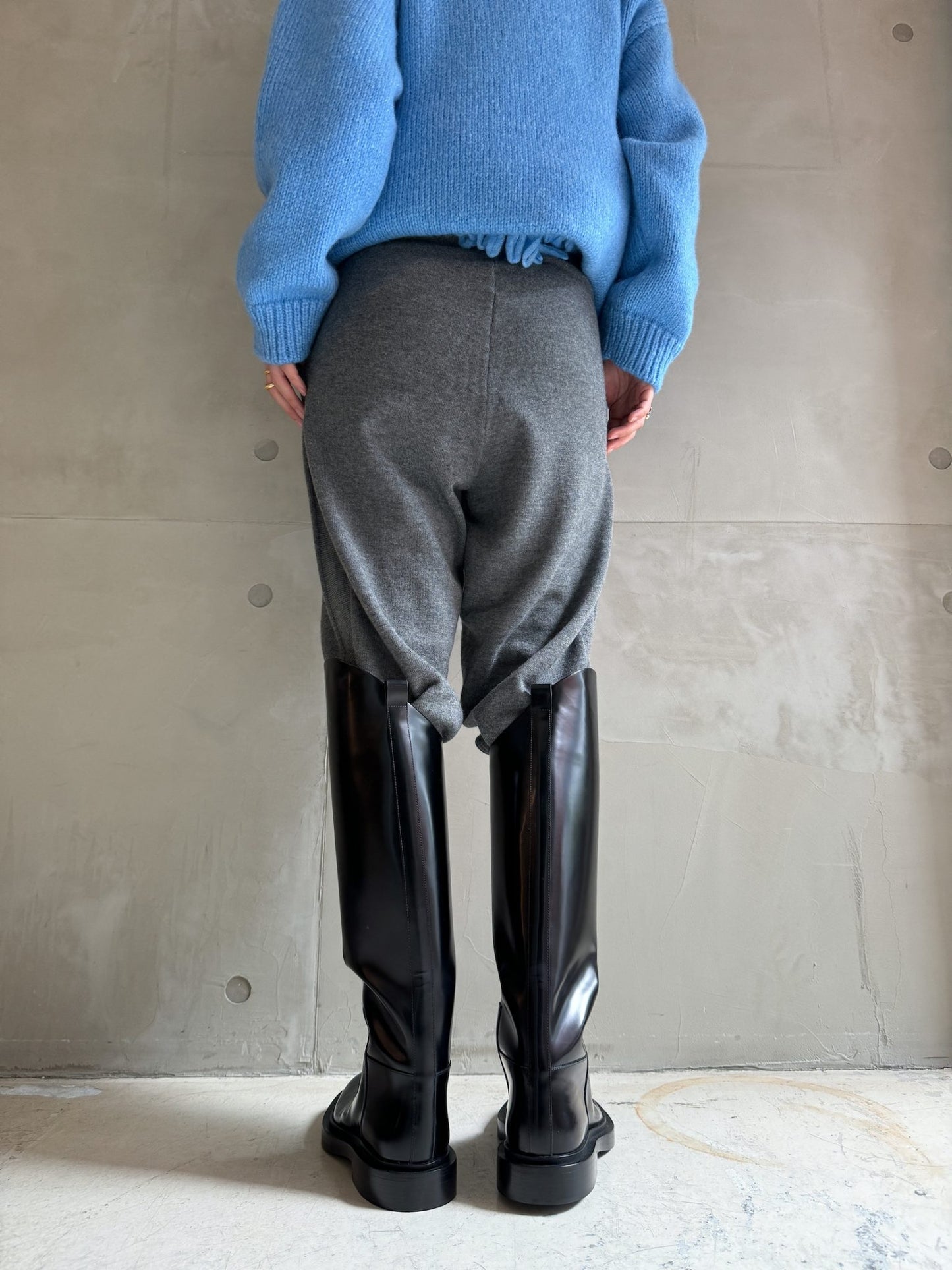 ICONIC MERINO KNIT TROUSERS【24AW】