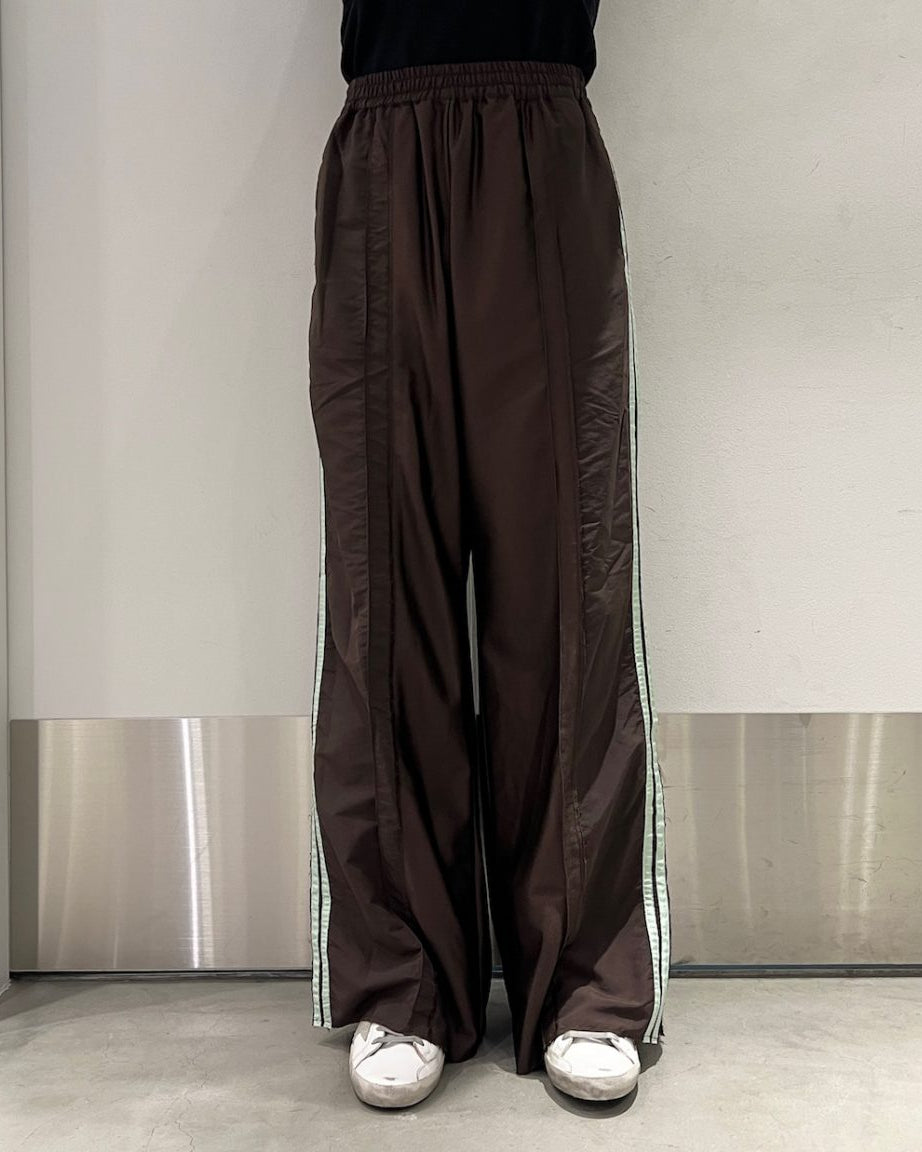 MIXED PANEL SLIT TRACK PANTS