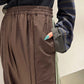 MIXED PANEL SLIT TRACK PANTS