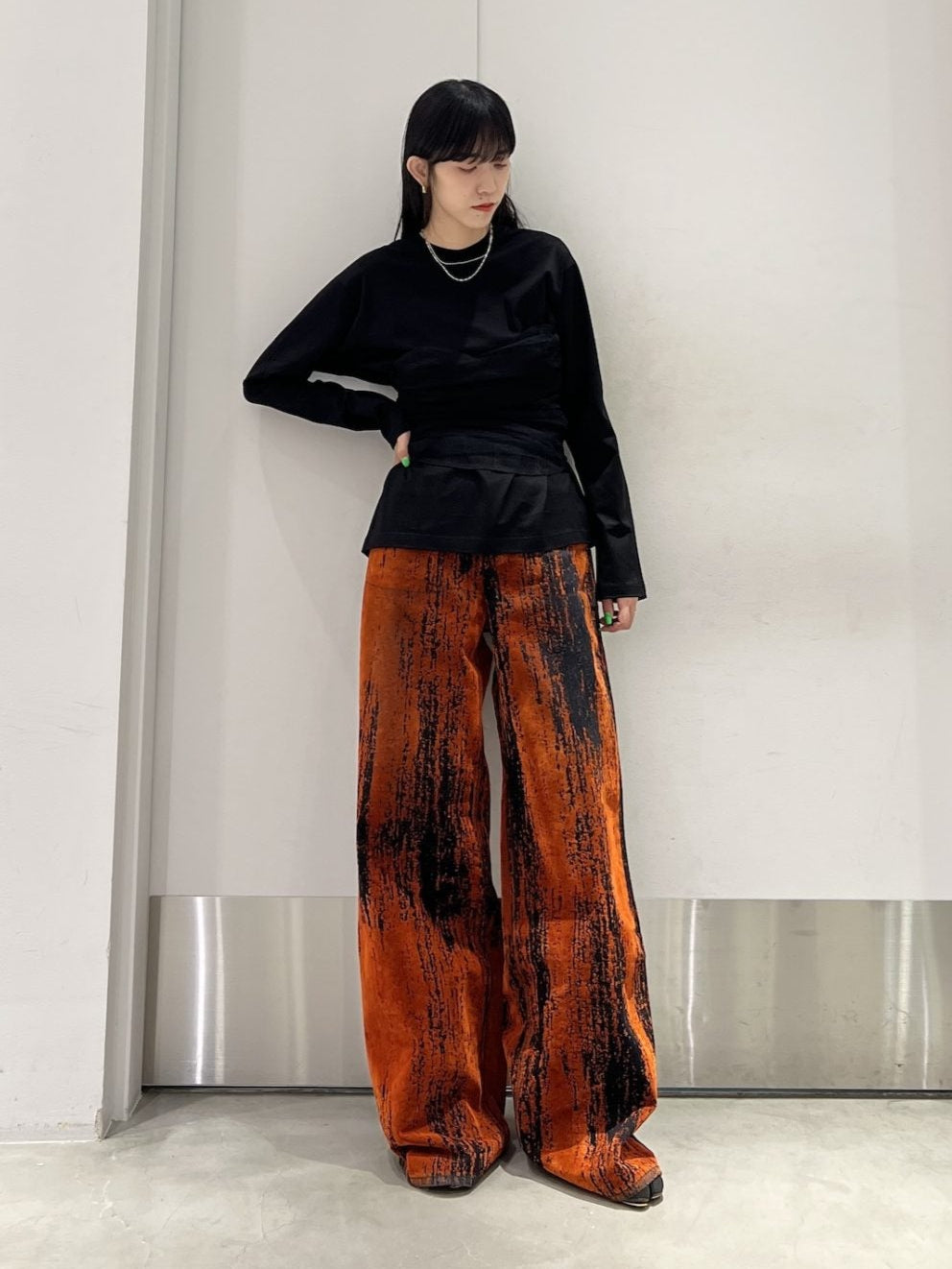 COTTON JERSEY SWITCHED TOP【25AW】