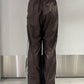 MIXED PANEL SLIT TRACK PANTS