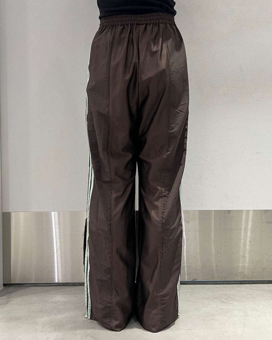 MIXED PANEL SLIT TRACK PANTS