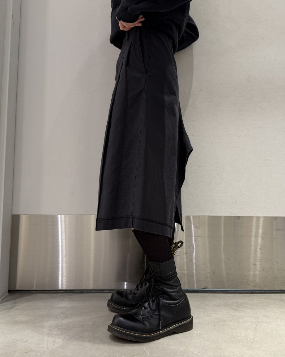 PLEATED COTTON SKIRT