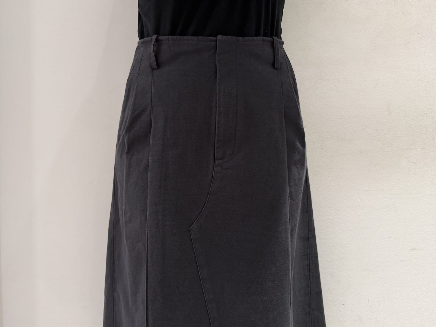 PLEATED COTTON SKIRT